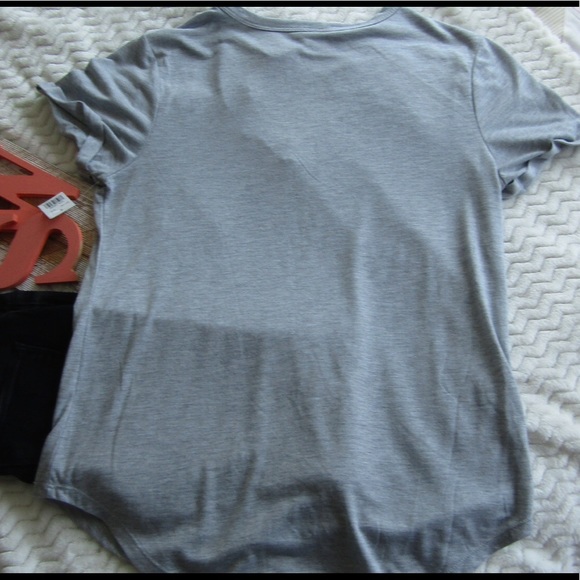 Cold Crush Gray Top With A Cut Out With Lace - Picture 6 of 6